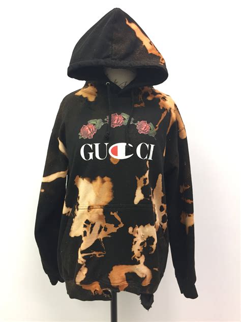 champion x gucci hoodie replica|gucci distressed hoodie.